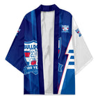 Personalized Western Bulldogs Kimono Modern Geometric Sports Graphic Style
