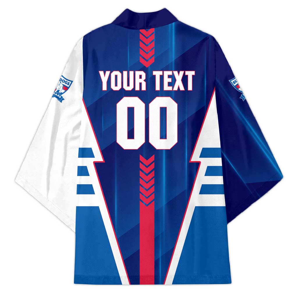 Personalized Western Bulldogs Kimono Modern Geometric Sports Graphic Style