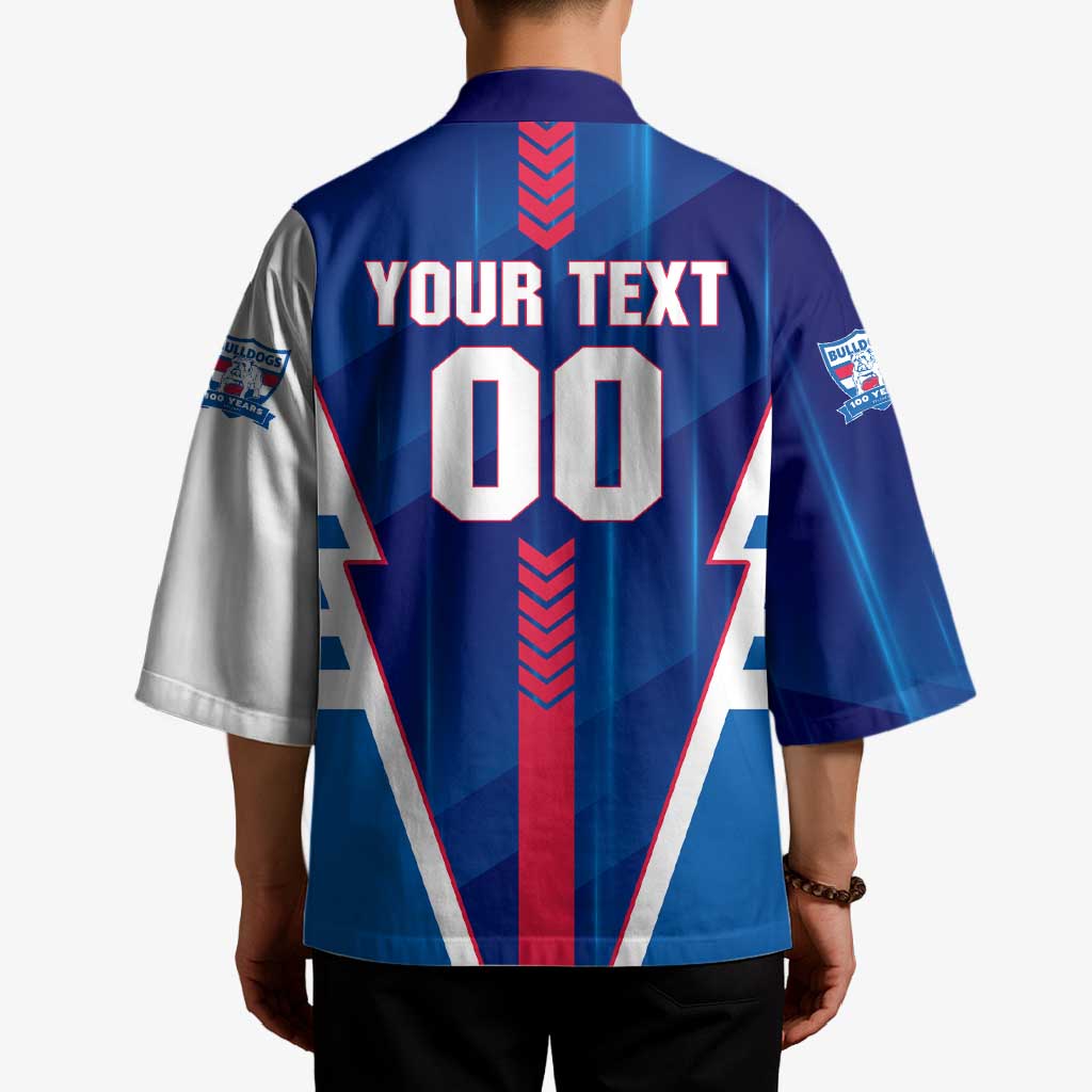 Personalized Western Bulldogs Kimono Modern Geometric Sports Graphic Style