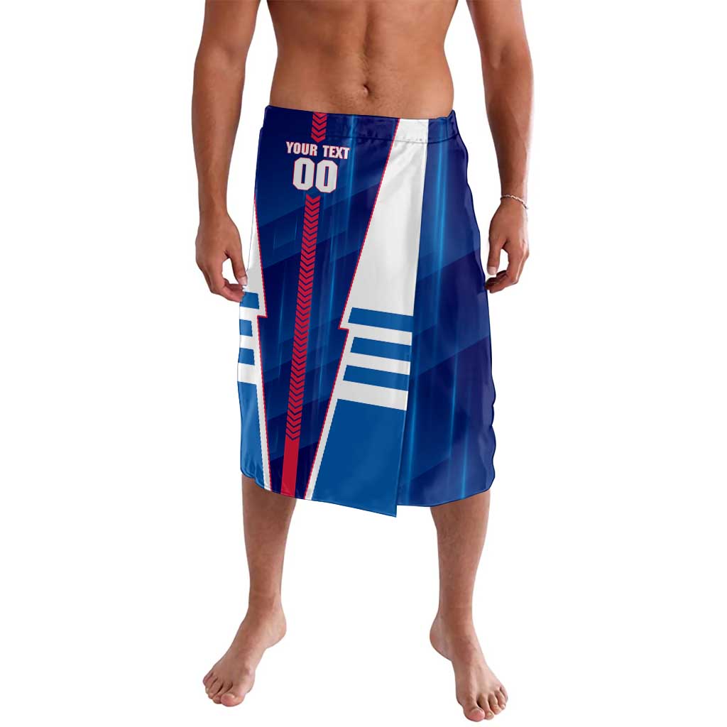 Personalized Western Bulldogs Lavalava Modern Geometric Sports Graphic Style