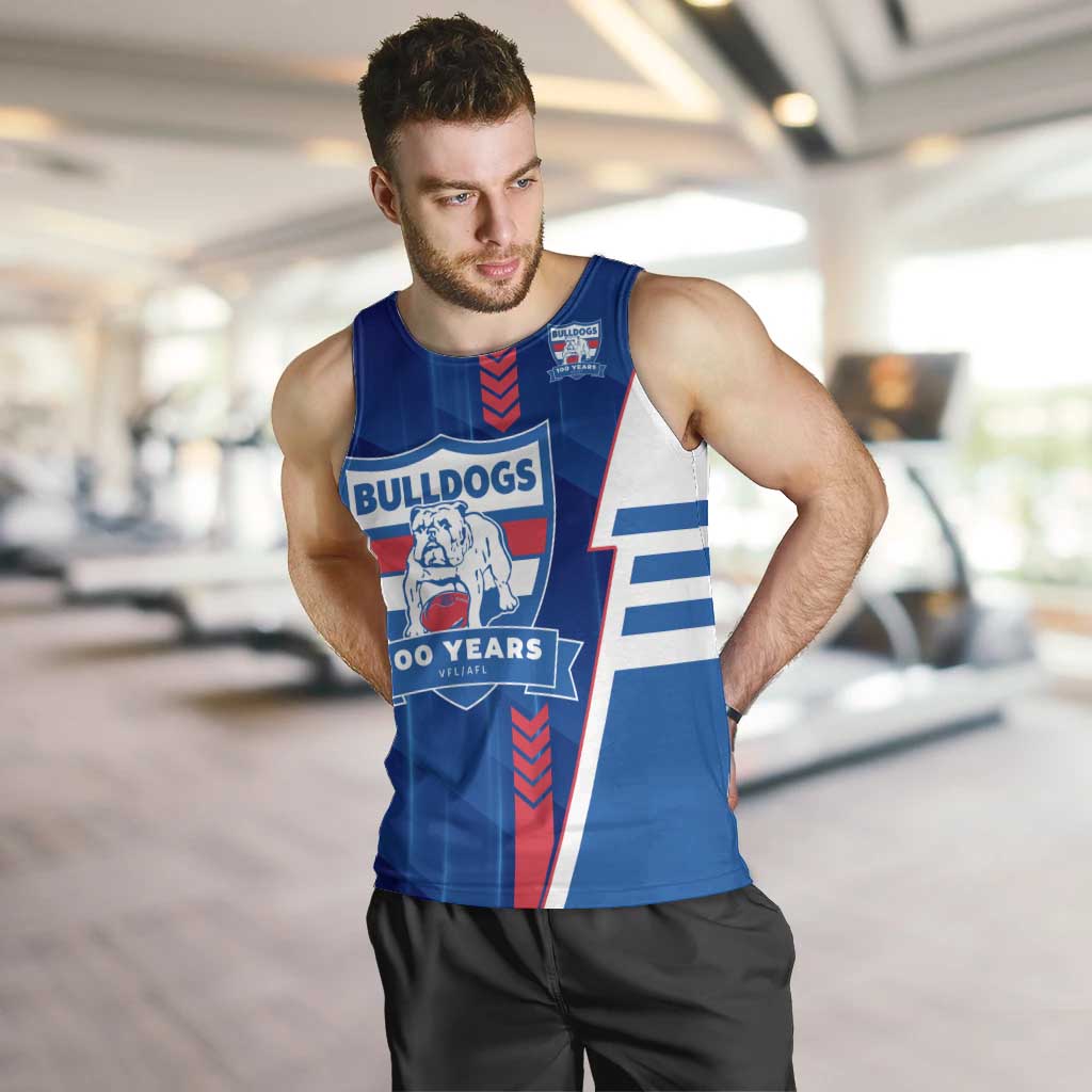Personalized Western Bulldogs Men Tank Top Modern Geometric Sports Graphic Style
