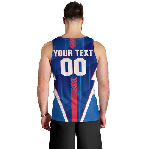 Personalized Western Bulldogs Men Tank Top Modern Geometric Sports Graphic Style