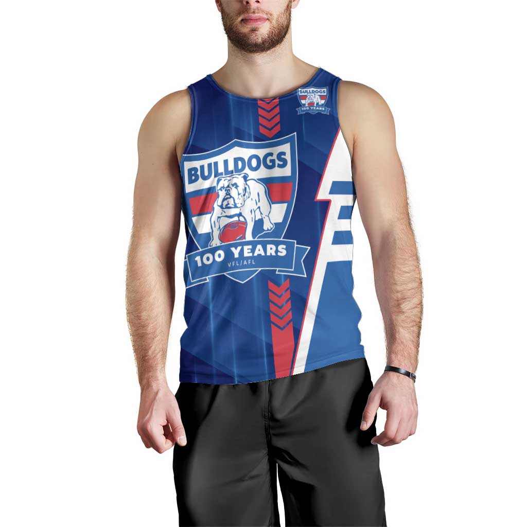 Personalized Western Bulldogs Men Tank Top Modern Geometric Sports Graphic Style