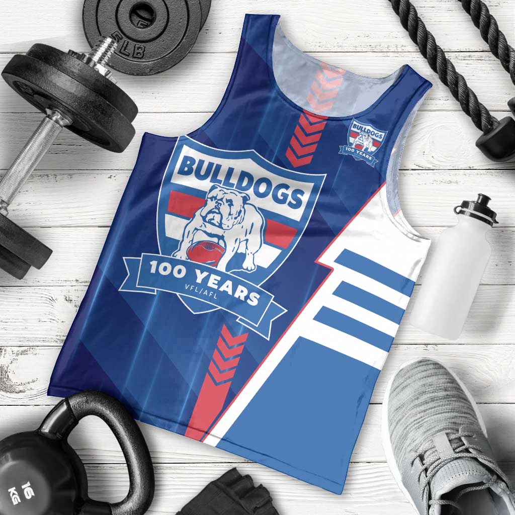 Personalized Western Bulldogs Men Tank Top Modern Geometric Sports Graphic Style