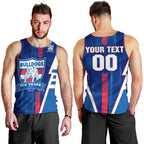 Personalized Western Bulldogs Men Tank Top Modern Geometric Sports Graphic Style