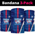 Western Bulldogs Neck Gaiter Modern Geometric Sports Graphic Style