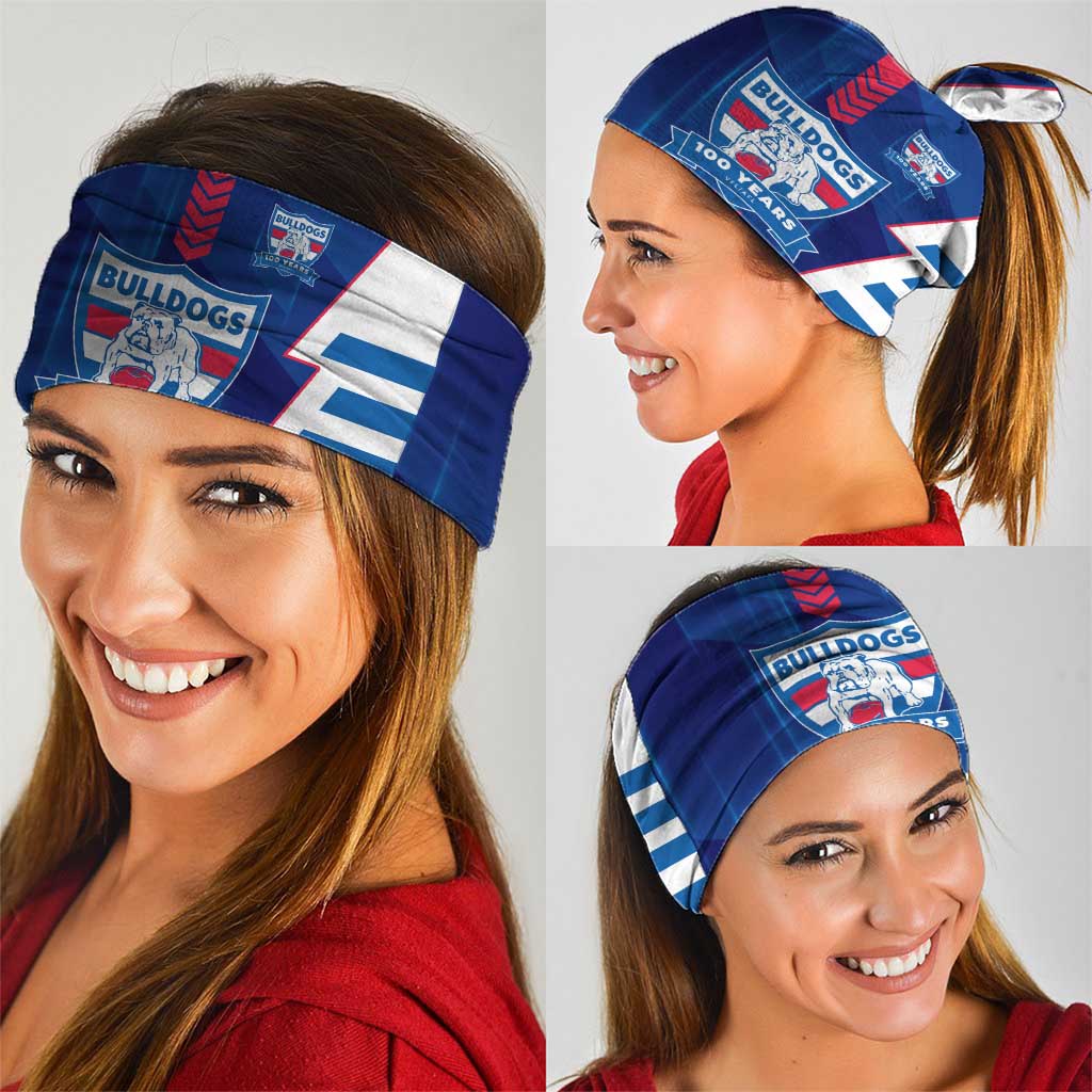 Western Bulldogs Neck Gaiter Modern Geometric Sports Graphic Style