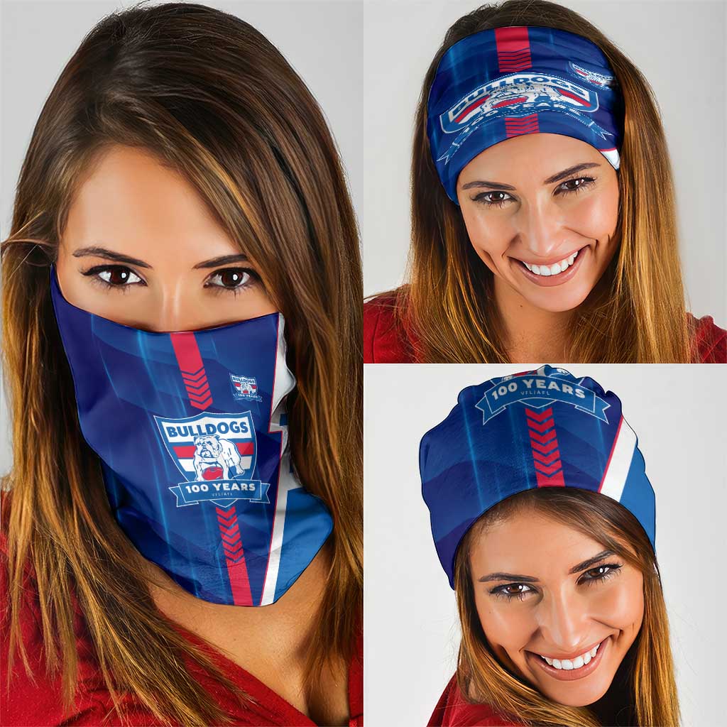Western Bulldogs Neck Gaiter Modern Geometric Sports Graphic Style