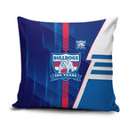 Western Bulldogs Pillow Cover Modern Geometric Sports Graphic Style