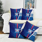 Western Bulldogs Pillow Cover Modern Geometric Sports Graphic Style