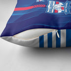 Western Bulldogs Pillow Cover Modern Geometric Sports Graphic Style