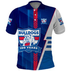 Personalized Western Bulldogs Polo Shirt Modern Geometric Sports Graphic Style