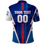 Personalized Western Bulldogs Polo Shirt Modern Geometric Sports Graphic Style