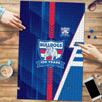 Western Bulldogs Puzzle Modern Geometric Sports Graphic Style