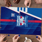 Western Bulldogs Puzzle Modern Geometric Sports Graphic Style