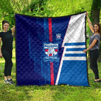 Western Bulldogs Quilt Modern Geometric Sports Graphic Style