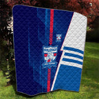 Western Bulldogs Quilt Modern Geometric Sports Graphic Style