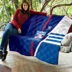 Western Bulldogs Quilt Modern Geometric Sports Graphic Style