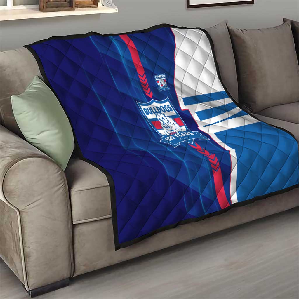 Western Bulldogs Quilt Modern Geometric Sports Graphic Style