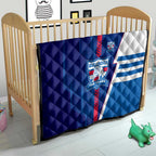 Western Bulldogs Quilt Modern Geometric Sports Graphic Style