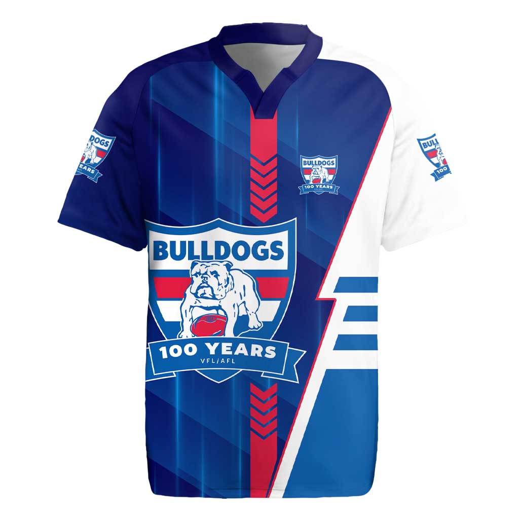 Personalized Western Bulldogs Rugby Jersey Modern Geometric Sports Graphic Style