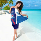 Western Bulldogs Sarong Modern Geometric Sports Graphic Style