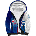 Personalized Western Bulldogs Sherpa Hoodie Modern Geometric Sports Graphic Style
