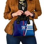 Western Bulldogs Shoulder Handbag Modern Geometric Sports Graphic Style