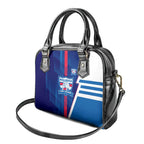 Western Bulldogs Shoulder Handbag Modern Geometric Sports Graphic Style