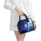 Western Bulldogs Shoulder Handbag Modern Geometric Sports Graphic Style