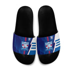 Western Bulldogs Slide Sandals Modern Geometric Sports Graphic Style