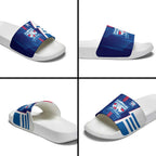 Western Bulldogs Slide Sandals Modern Geometric Sports Graphic Style