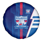 Western Bulldogs Spare Tire Cover Modern Geometric Sports Graphic Style