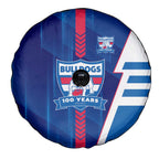 Western Bulldogs Spare Tire Cover Modern Geometric Sports Graphic Style