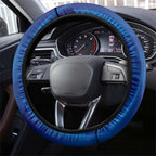 Western Bulldogs Steering Wheel Cover Modern Geometric Sports Graphic Style
