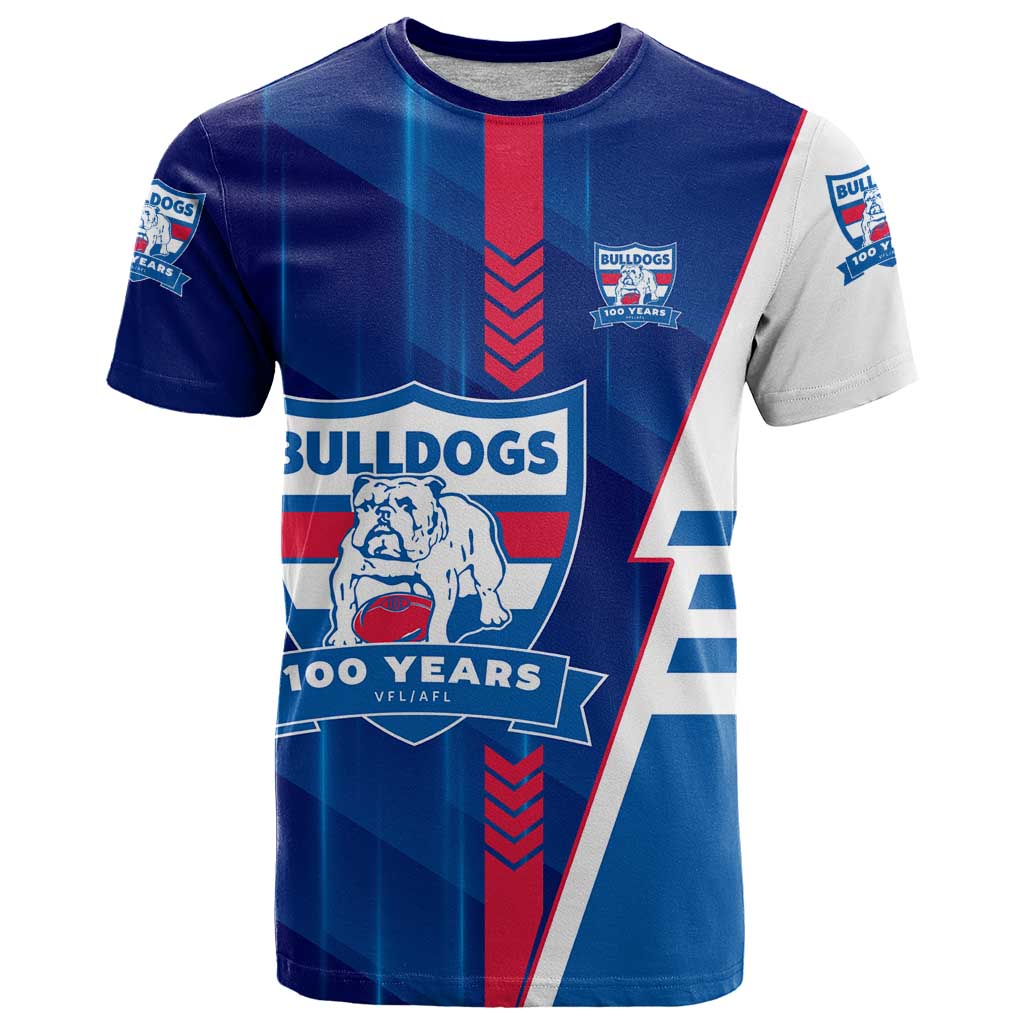 Personalized Western Bulldogs T Shirt Modern Geometric Sports Graphic Style