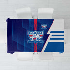 Western Bulldogs Tablecloth Modern Geometric Sports Graphic Style