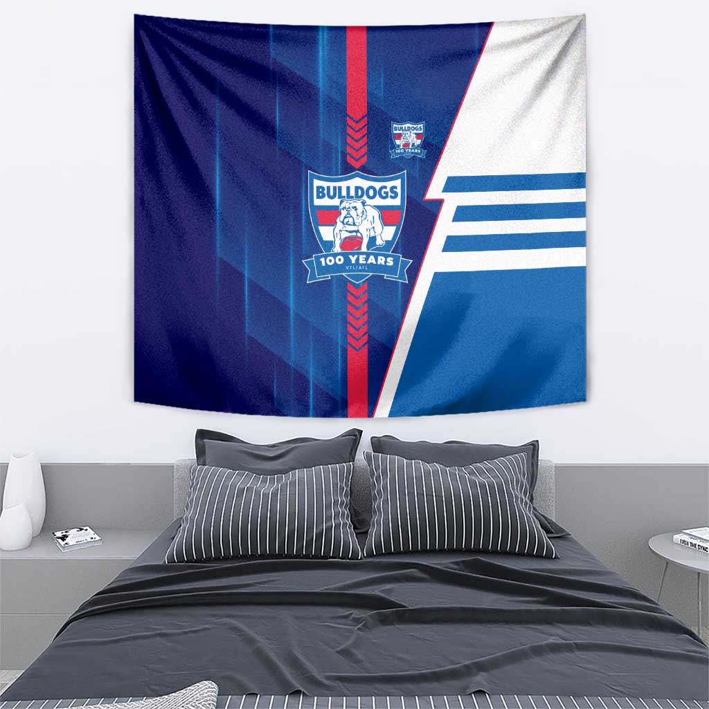 Western Bulldogs Tapestry Modern Geometric Sports Graphic Style