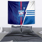 Western Bulldogs Tapestry Modern Geometric Sports Graphic Style