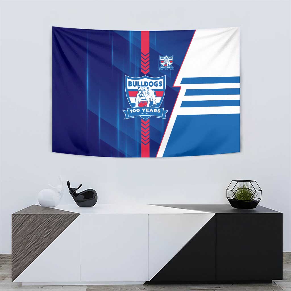 Western Bulldogs Tapestry Modern Geometric Sports Graphic Style