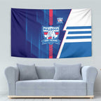 Western Bulldogs Tapestry Modern Geometric Sports Graphic Style