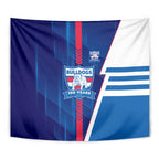 Western Bulldogs Tapestry Modern Geometric Sports Graphic Style