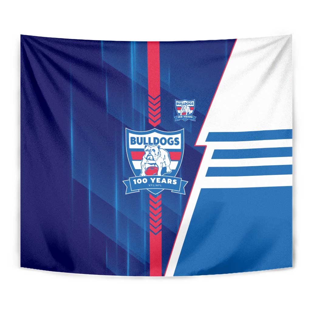 Western Bulldogs Tapestry Modern Geometric Sports Graphic Style