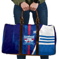 Western Bulldogs Travel Bag Modern Geometric Sports Graphic Style