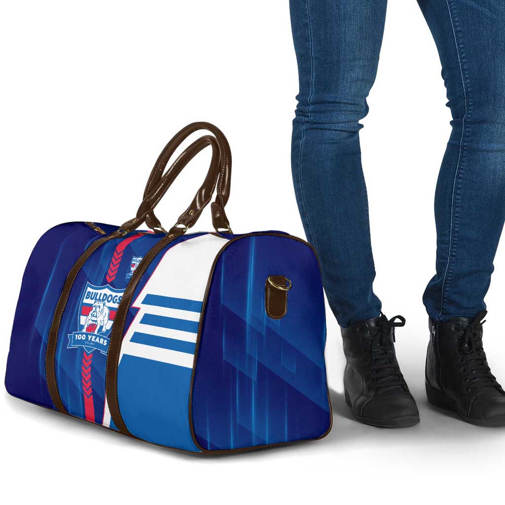 Western Bulldogs Travel Bag Modern Geometric Sports Graphic Style