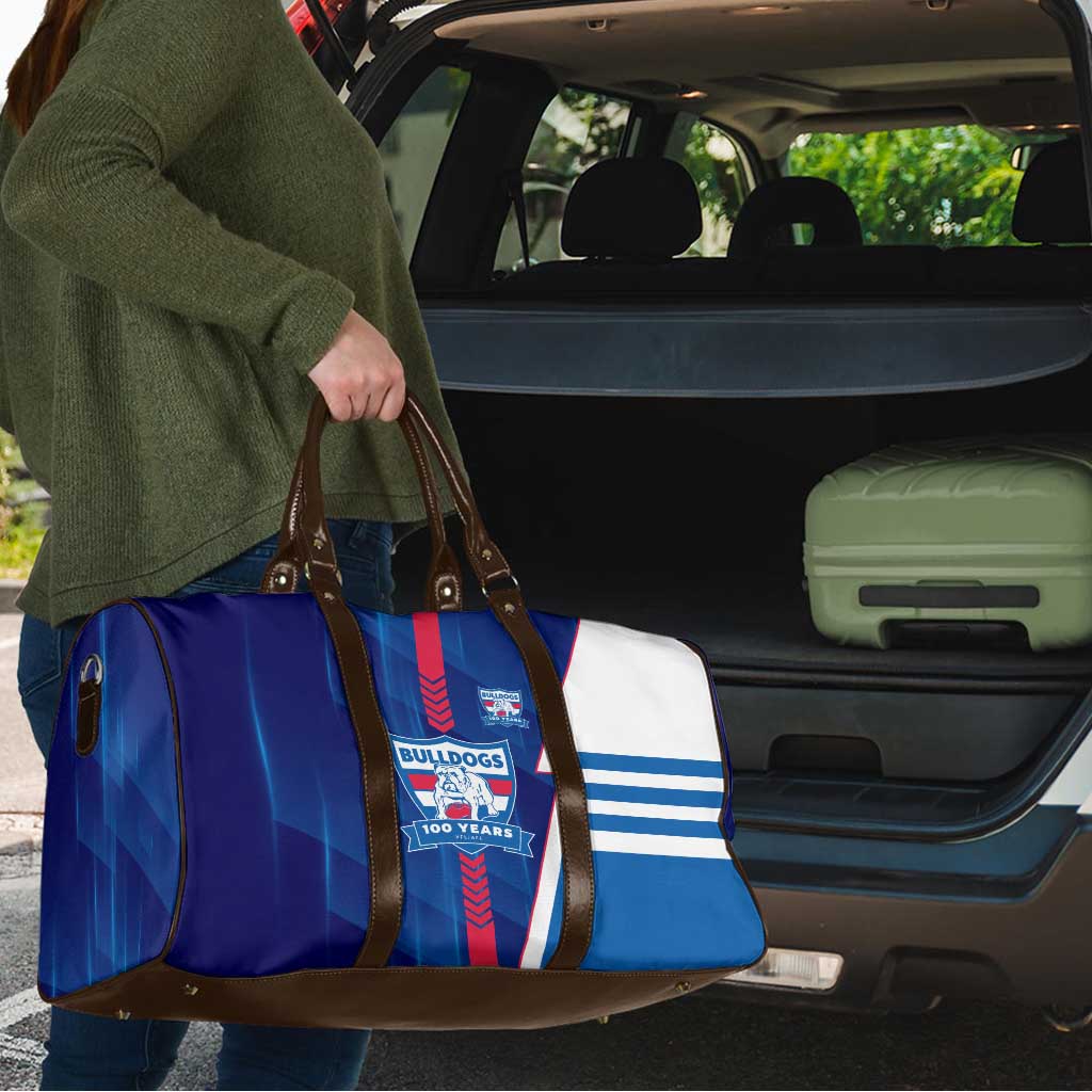 Western Bulldogs Travel Bag Modern Geometric Sports Graphic Style