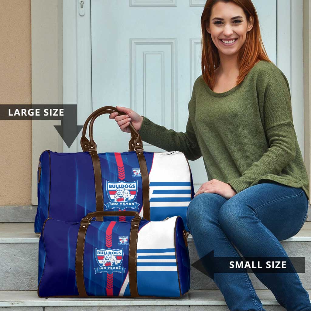 Western Bulldogs Travel Bag Modern Geometric Sports Graphic Style