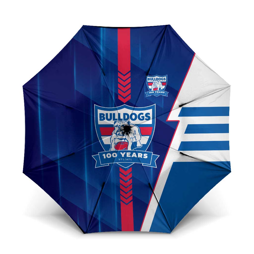 Western Bulldogs Umbrella Modern Geometric Sports Graphic Style