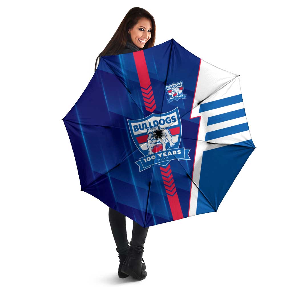 Western Bulldogs Umbrella Modern Geometric Sports Graphic Style