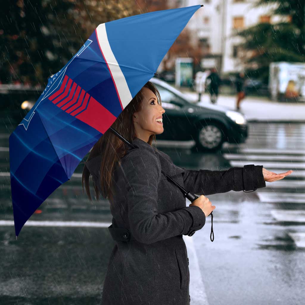 Western Bulldogs Umbrella Modern Geometric Sports Graphic Style